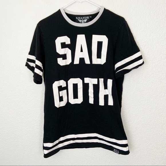 Killstar Tops - Killstar Sad Goth Shirt Large